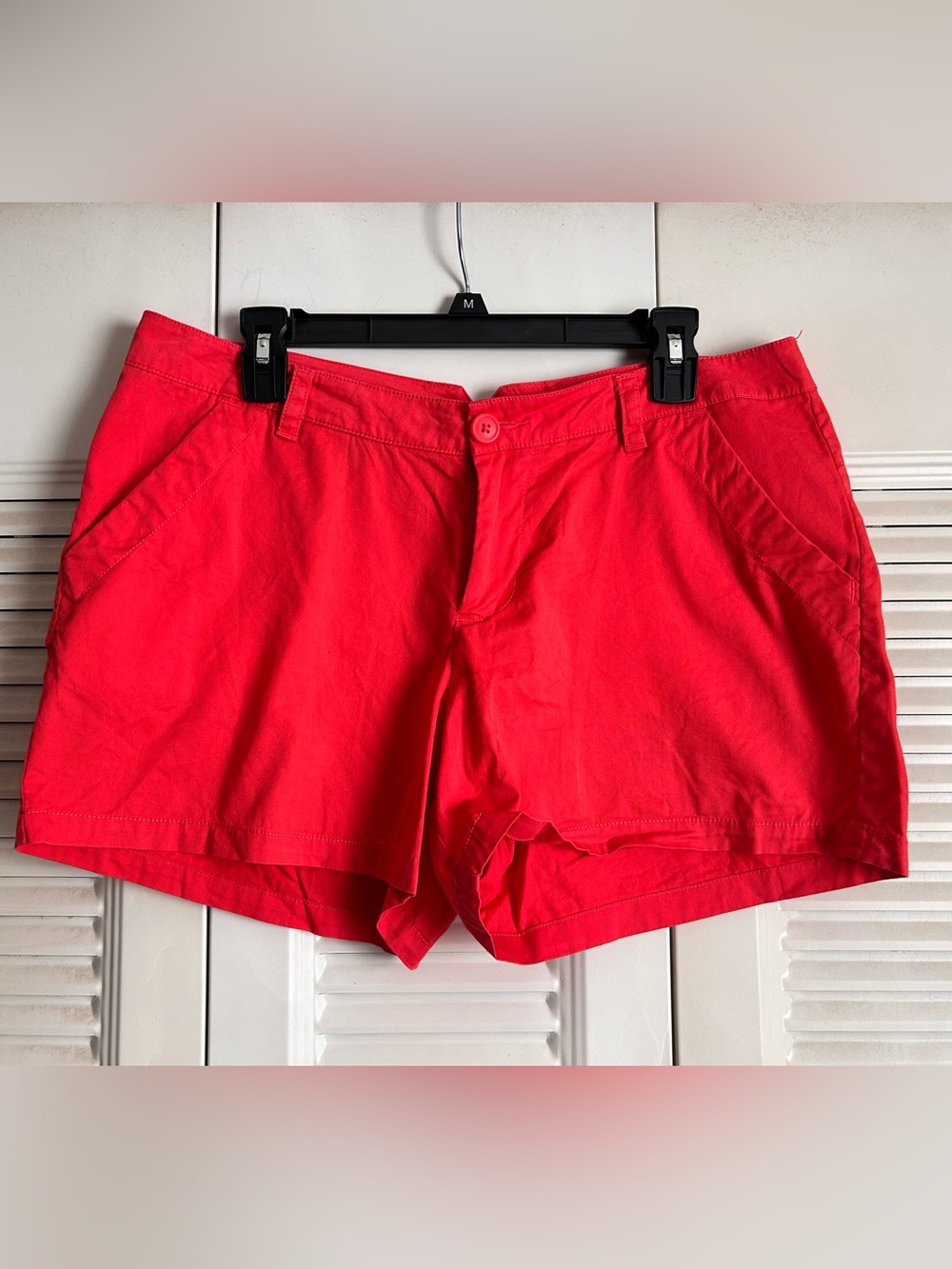 Columbia Coral Pink Cotton Chino Shorts Size 12